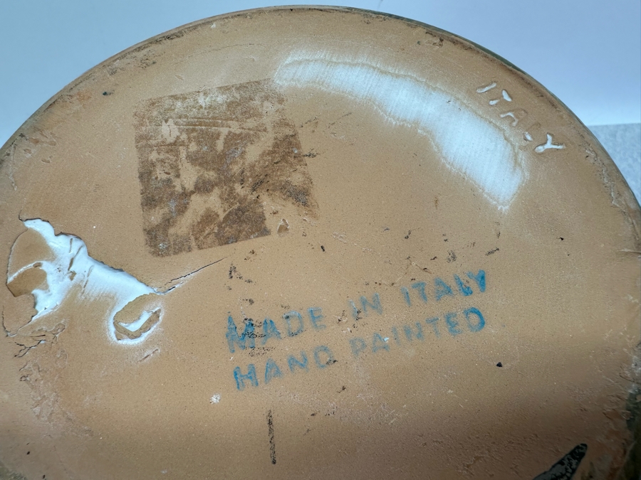 Just Added - Vintage Mid-Century Modern Italian Ceramic Three Sided Pinched Vase Raymor Fratelli Fanciullacci 7.5'W X 10'H [Photo 11]