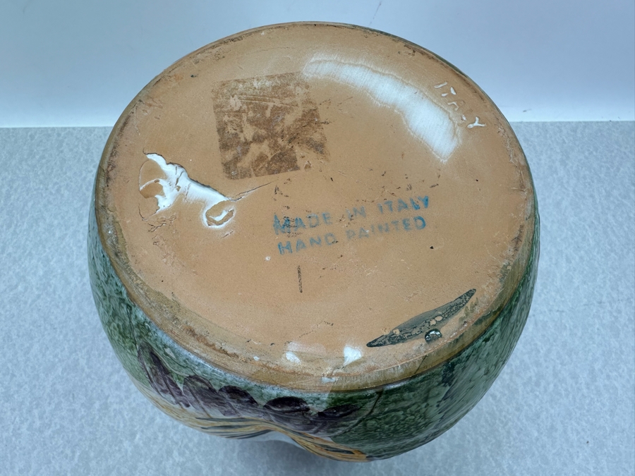 Just Added - Vintage Mid-Century Modern Italian Ceramic Three Sided Pinched Vase Raymor Fratelli Fanciullacci 7.5'W X 10'H [Photo 10]