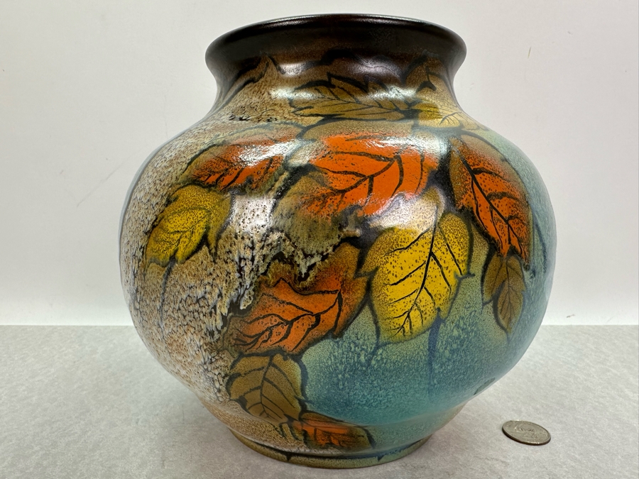 Gouda Holland Art Pottery Ceramic Vase 9'W X 8'H [Photo 2]