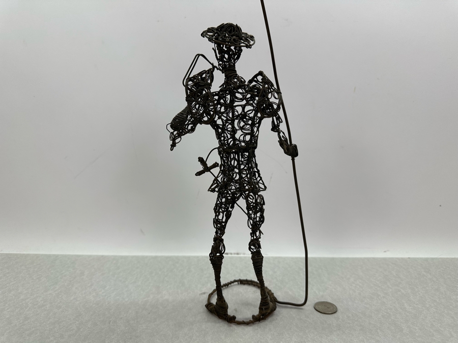 Handmade Metal Wire Sculpture 16.5'H [Photo 6]
