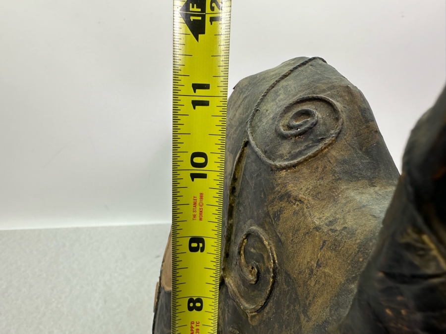 Vintage Paper Mache Bull Sculpture 21'W X 7'D X 11.5'H [Photo 10]