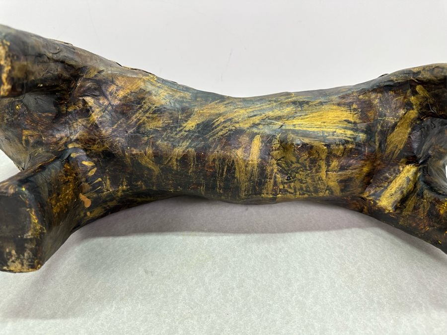 Vintage Paper Mache Bull Sculpture 21'W X 7'D X 11.5'H [Photo 9]