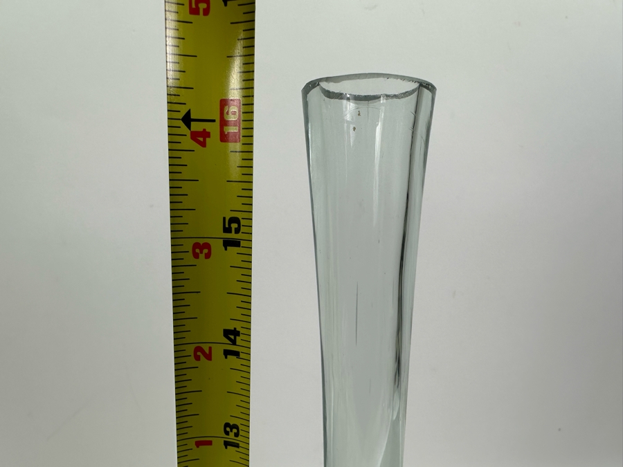 Vintage Italian Hand Blown Art Glass Footed Decanter Vessel 16.5'H [Photo 7]