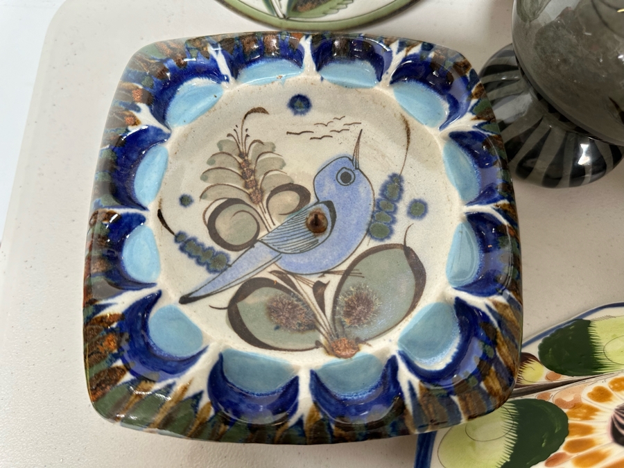 Large Collection Of Hand Painted Mexican Pottery: Duck, Owls, Lions, Vases & More [Photo 11]