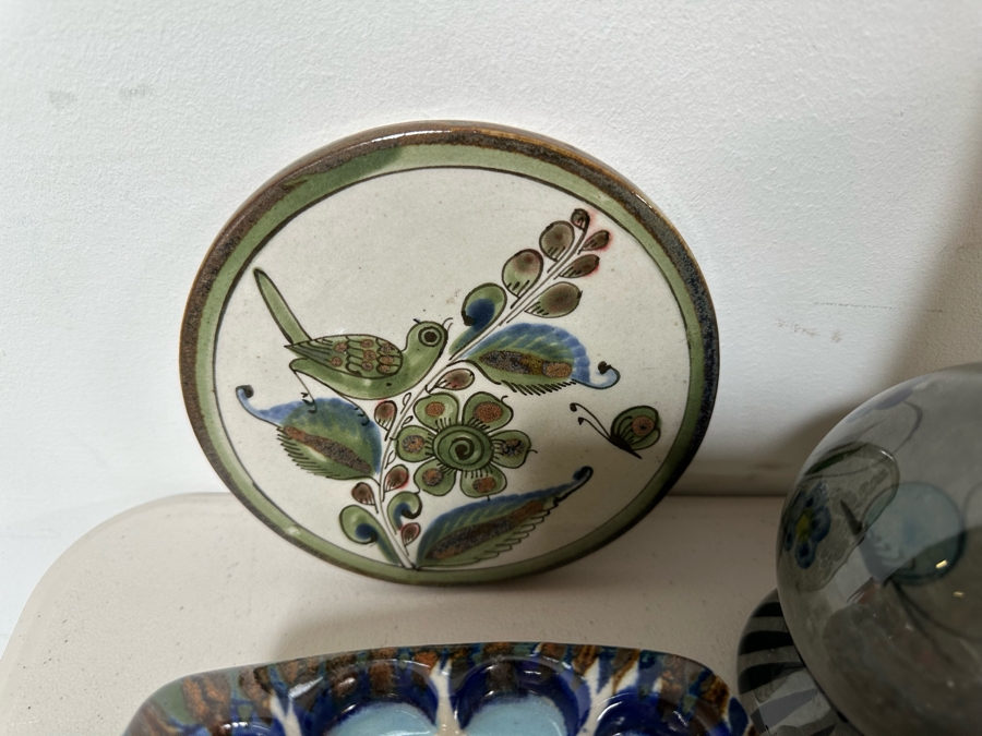 Large Collection Of Hand Painted Mexican Pottery: Duck, Owls, Lions, Vases & More [Photo 12]