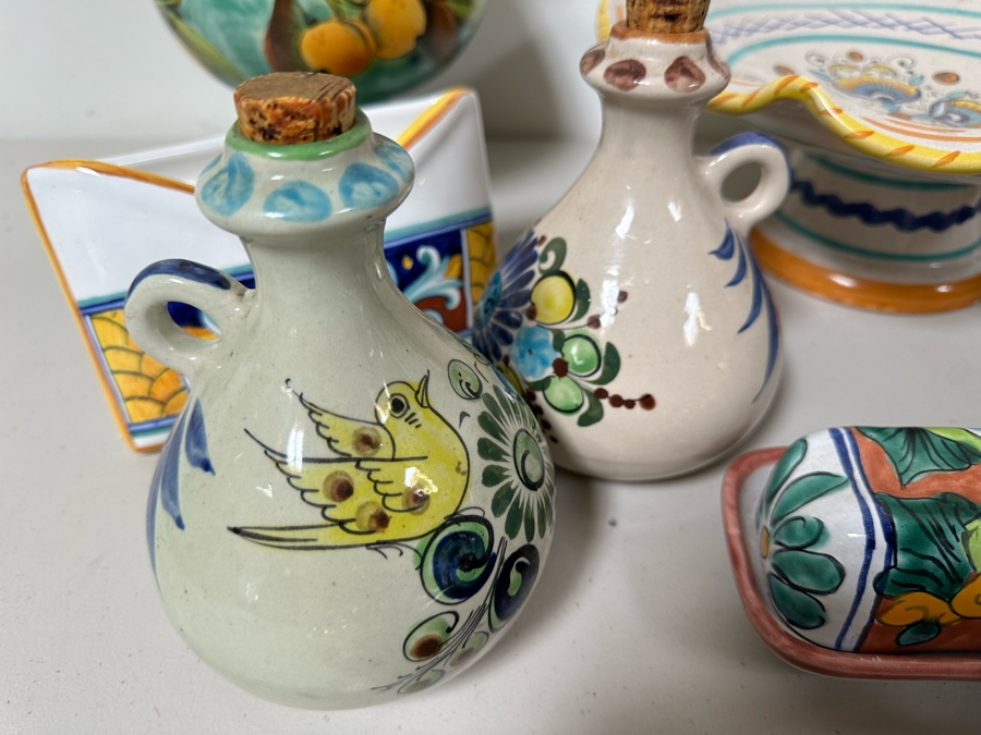 Large Collection Of Hand Painted Mexican Pottery [Photo 10]