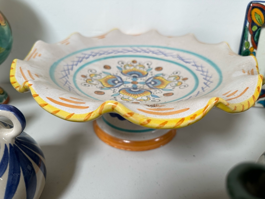 Large Collection Of Hand Painted Mexican Pottery [Photo 9]
