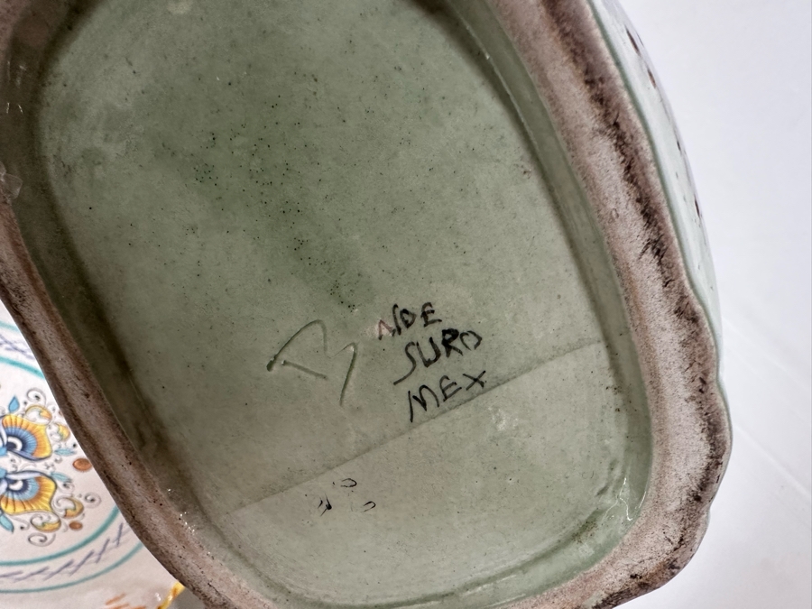 Large Collection Of Hand Painted Mexican Pottery [Photo 7]