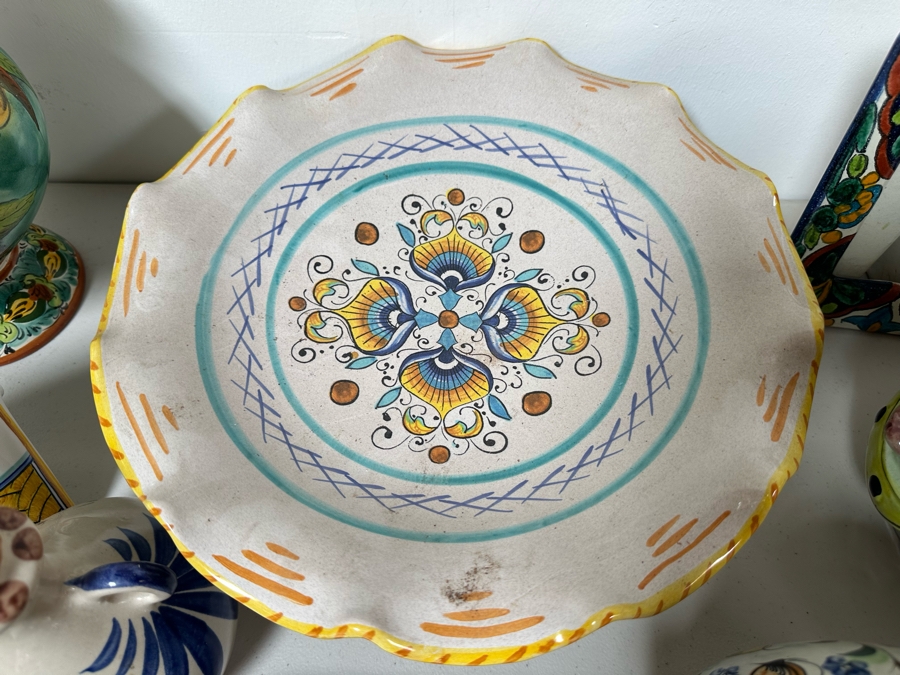 Large Collection Of Hand Painted Mexican Pottery [Photo 8]