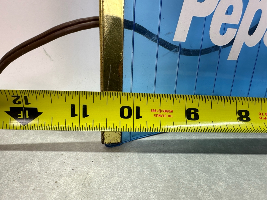 Vintage Pepsi Advertising Wall Clock Say 'Pepsi, Please' Working 10.5'W X 4'D X 16'H [Photo 9]