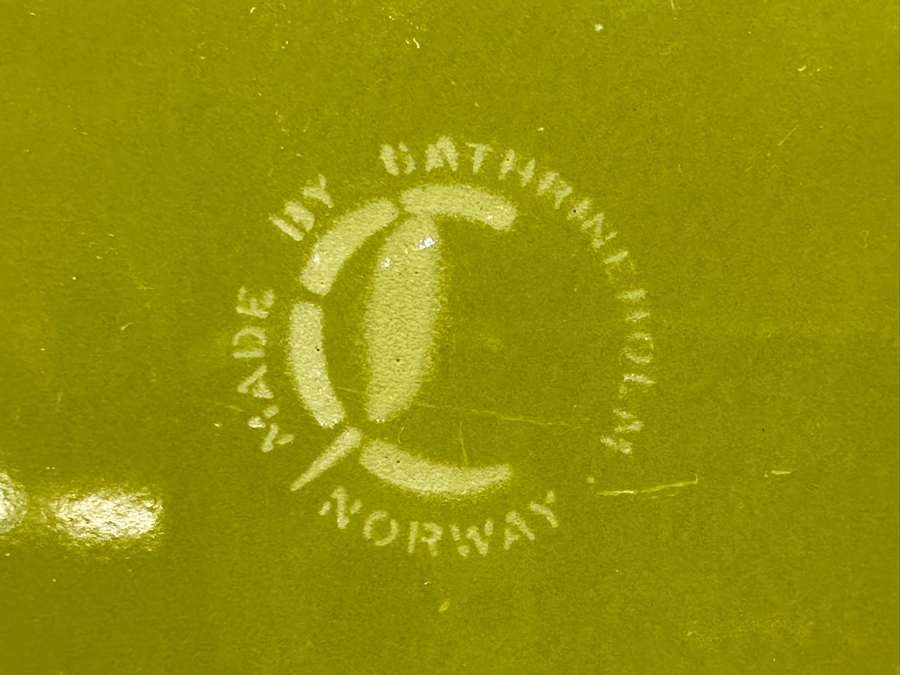 Vintage MCM Cathrineholm Lotus Metal Enamel Casserole Dish 13'W X 9'D X 2.5'H [Photo 8]