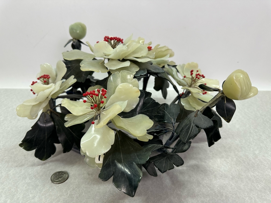 Vintage Jade Floral Centerpiece 15'W X 14'D X 7'H [Photo 4]