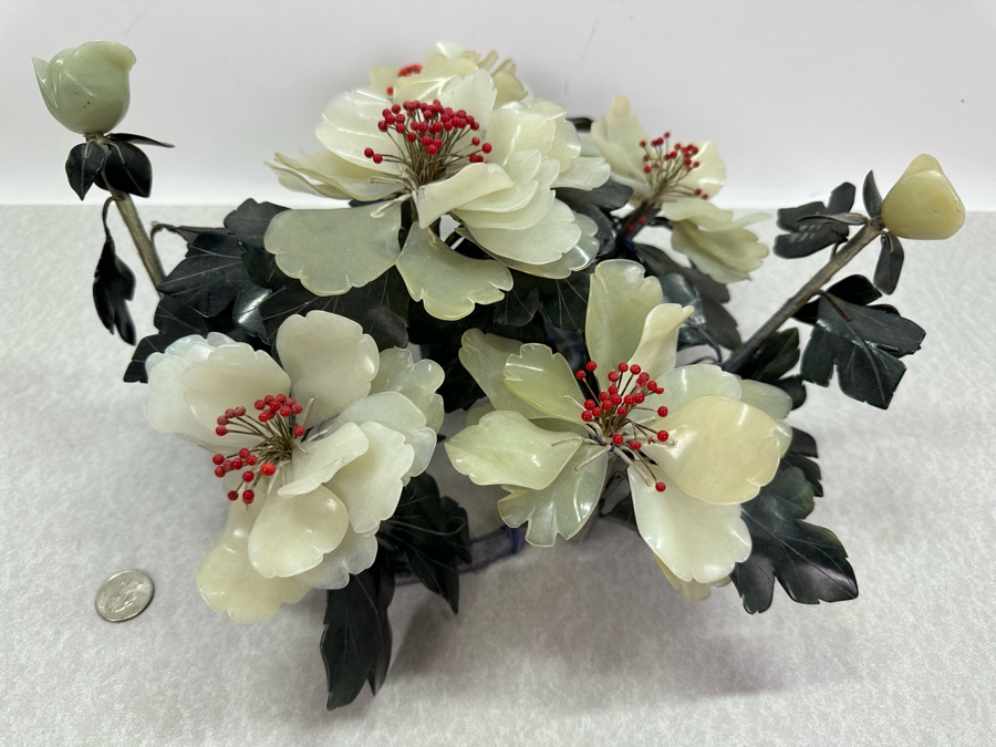 Vintage Jade Floral Centerpiece 15'W X 14'D X 7'H [Photo 6]