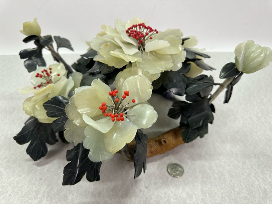 Vintage Jade Floral Centerpiece 15'W X 14'D X 7'H [Photo 11]