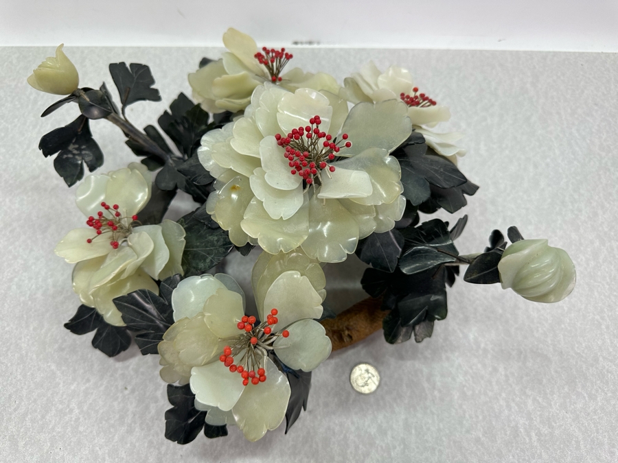 Vintage Jade Floral Centerpiece 15'W X 14'D X 7'H [Photo 12]