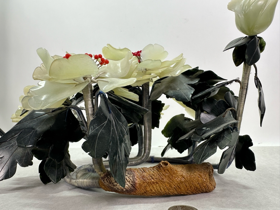 Vintage Jade Floral Centerpiece 15'W X 14'D X 7'H [Photo 13]