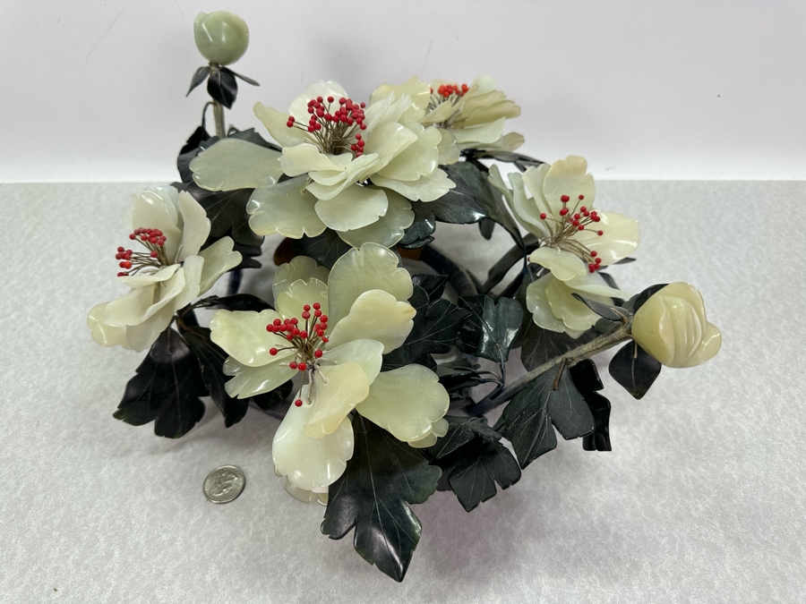 Vintage Jade Floral Centerpiece 15'W X 14'D X 7'H [Photo 3]