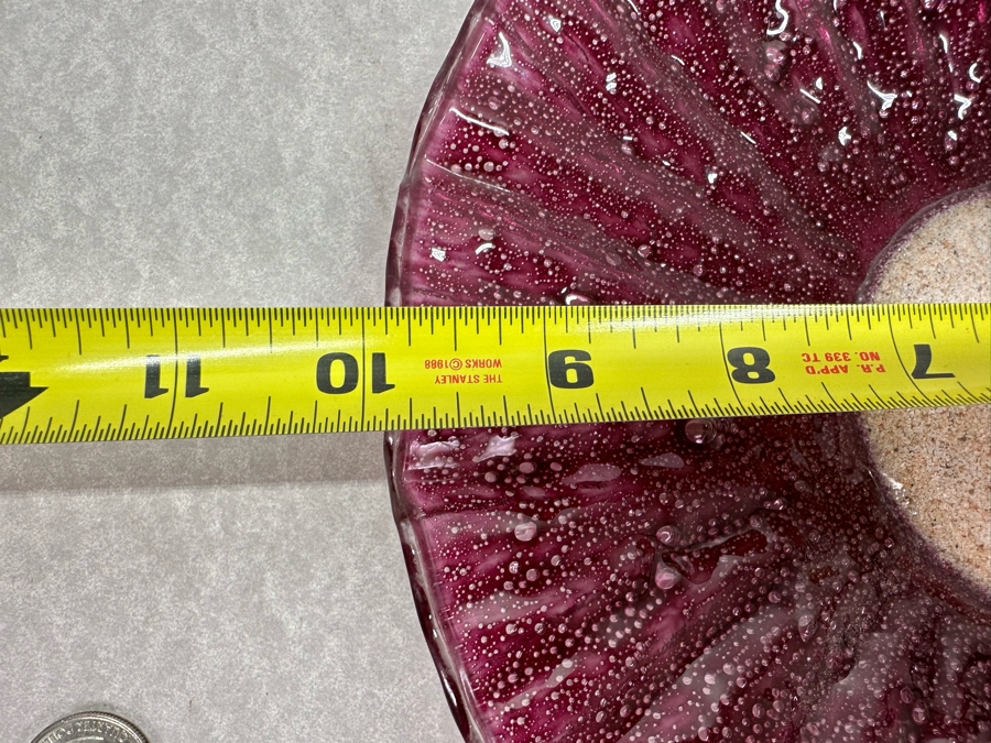 Art Glass Sunburst Plate 10'R [Photo 6]