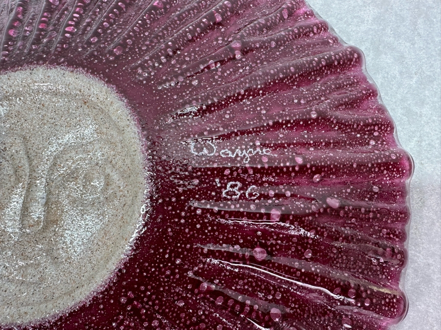 Art Glass Sunburst Plate 10'R [Photo 5]