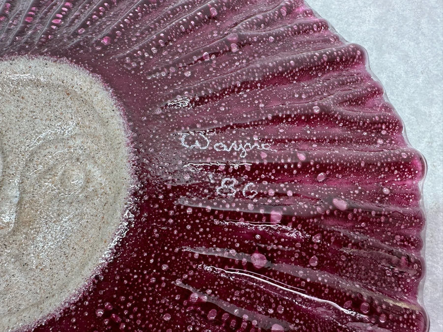 Art Glass Sunburst Plate 10'R [Photo 4]