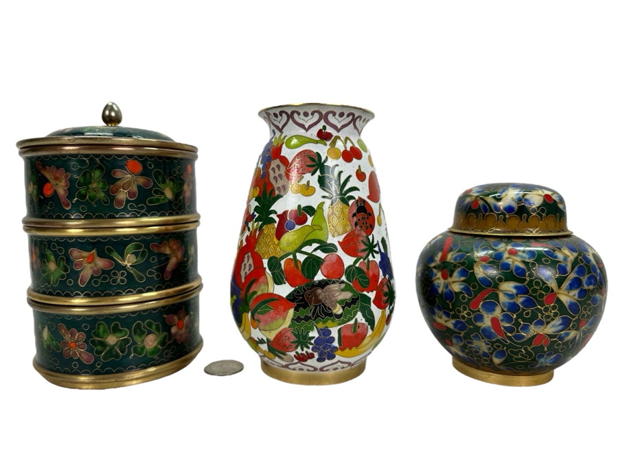 Cloisonne Lot 6'H