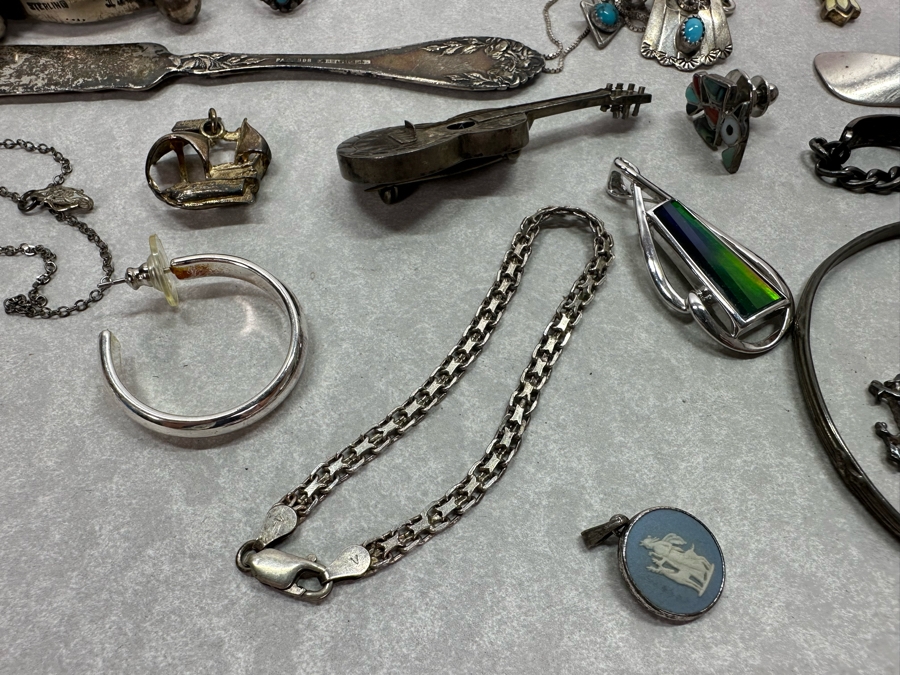 Sterling Silver Jewelry / Scrap Silver Lot 420g / 14.8oz [Photo 8]