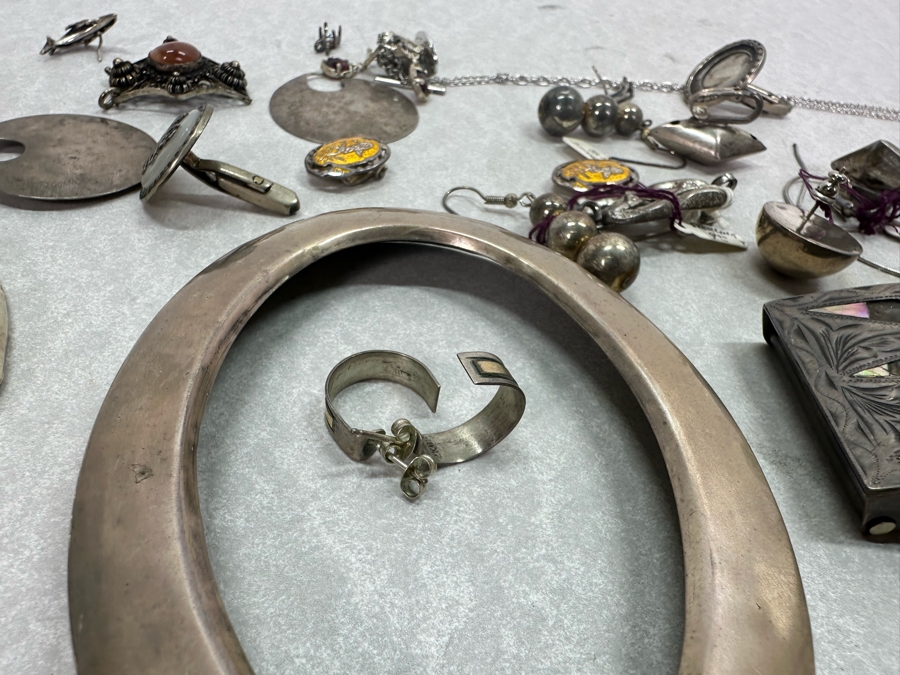 Sterling Silver Jewelry / Scrap Silver Lot 420g / 14.8oz [Photo 18]