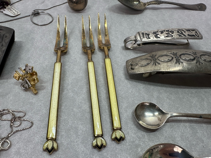 Sterling Silver Jewelry / Scrap Silver Lot 420g / 14.8oz [Photo 11]