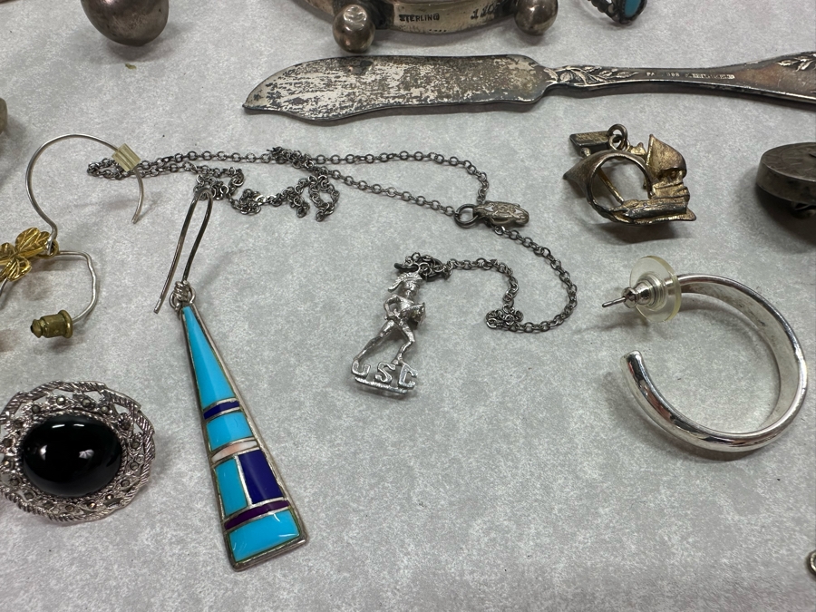 Sterling Silver Jewelry / Scrap Silver Lot 420g / 14.8oz [Photo 7]