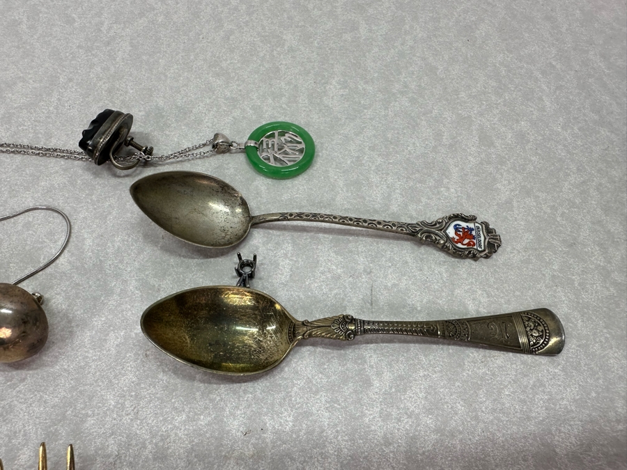 Sterling Silver Jewelry / Scrap Silver Lot 420g / 14.8oz [Photo 13]