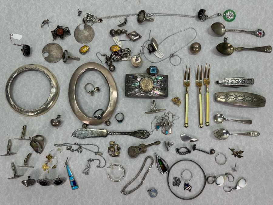 Sterling Silver Jewelry / Scrap Silver Lot 420g / 14.8oz [Photo 2]