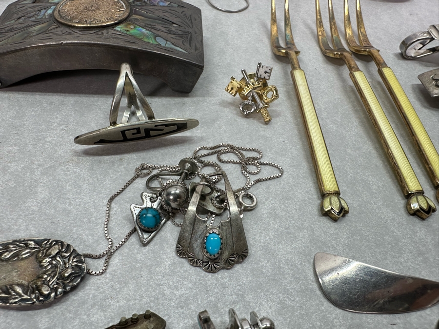 Sterling Silver Jewelry / Scrap Silver Lot 420g / 14.8oz [Photo 10]