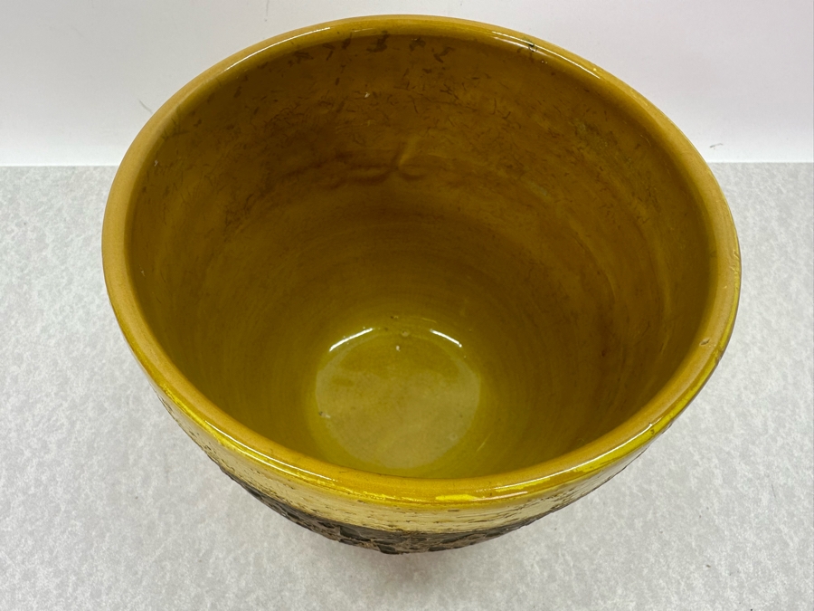 Vintage Mid-Century Modern Italian Bitossi Ceramic Pot Adlo Londi 7'W X 6'H	 [Photo 4]