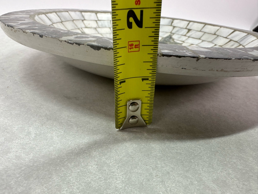 Vintage Heide Mosaics Denmark Butterfly Bowl 9.5'W X 1.5'H [Photo 7]