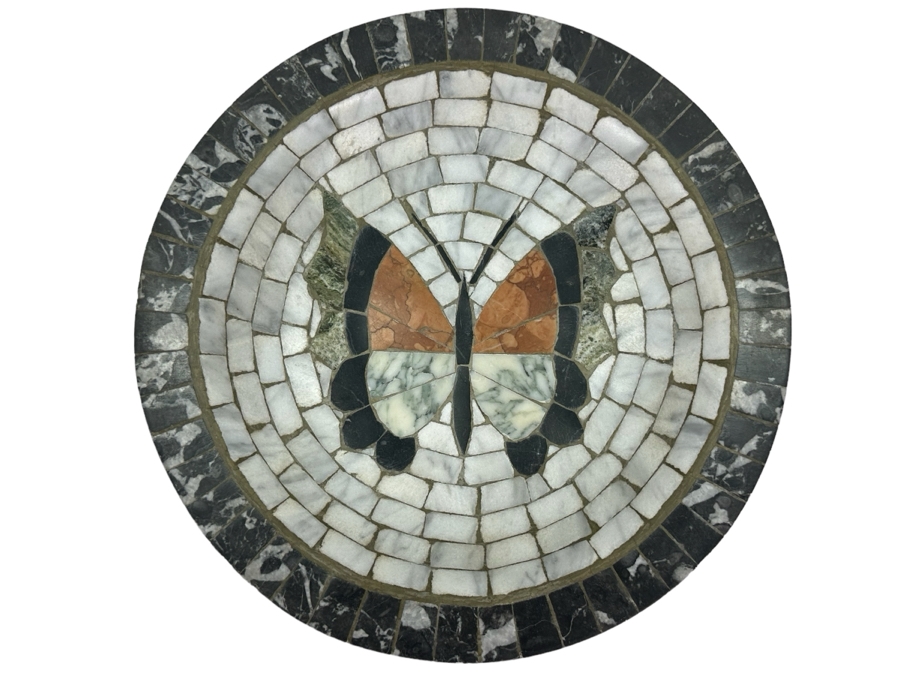 Vintage Heide Mosaics Denmark Butterfly Bowl 9.5'W X 1.5'H