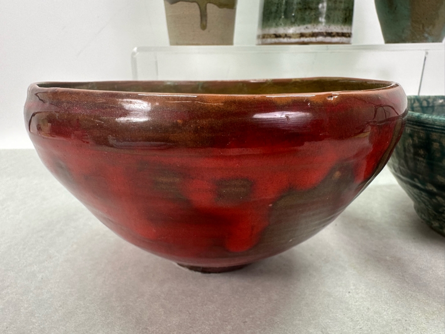 Vintage Studio Pottery Lot - All Artist Signed Except Vase In Top Middle [Photo 3]