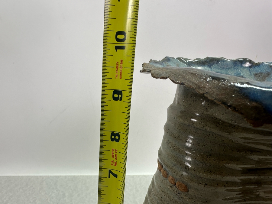 Vintage Signed Art Pottery Vase 7.5'W X 9.5'H [Photo 10]