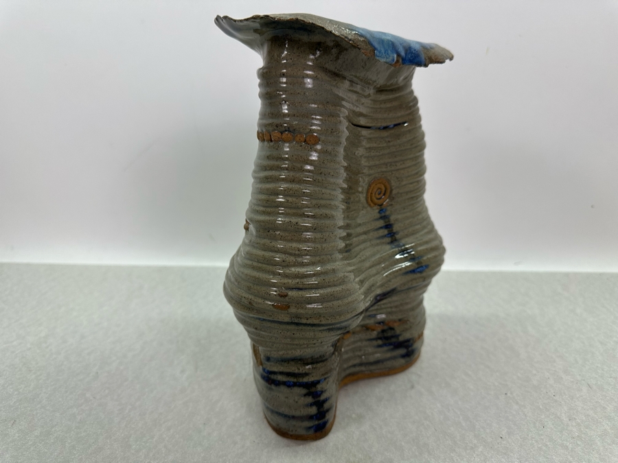 Vintage Signed Art Pottery Vase 7.5'W X 9.5'H [Photo 4]