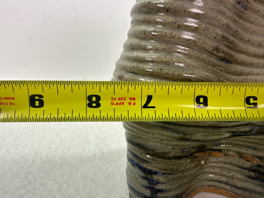 Vintage Signed Art Pottery Vase 7.5'W X 9.5'H [Photo 9]