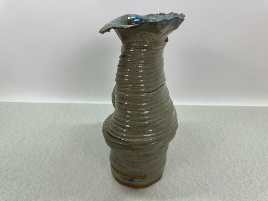 Vintage Signed Art Pottery Vase 7.5'W X 9.5'H [Photo 6]