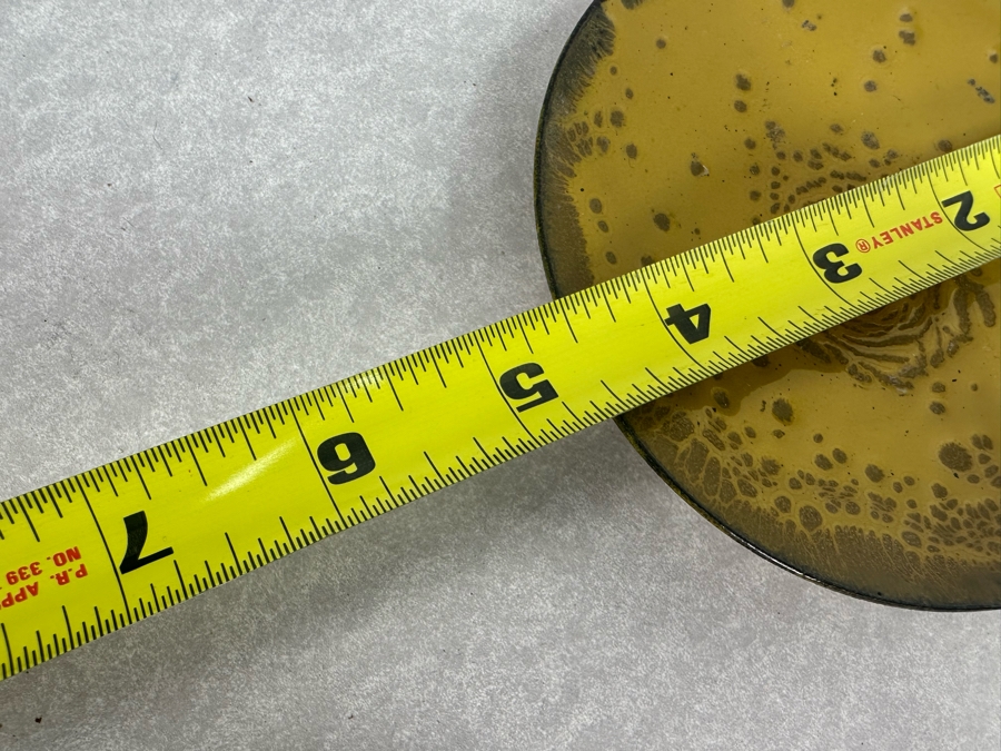 Collecton Of Vintage Copper Enable Plates & Compote Dish 10'W To 4.5'W [Photo 17]