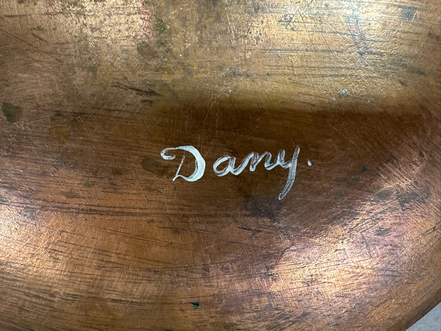 Collecton Of Vintage Copper Enable Plates & Compote Dish 10'W To 4.5'W [Photo 5]