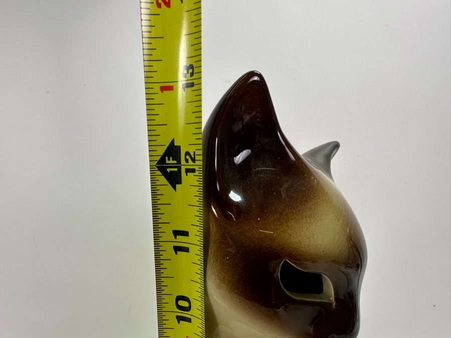 Vintage MCM Howard Kron Siamese Cat TV Lamp 9'W X 13'H [Photo 9]