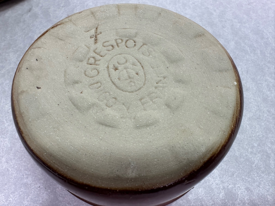 Vintage Grespots Digoin France Stoneware Nesting Bowls 3.25'W To 7.5'W [Photo 4]