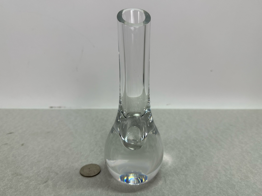 Vintage Baccarat France Crystal Bud Vase 7'H [Photo 3]