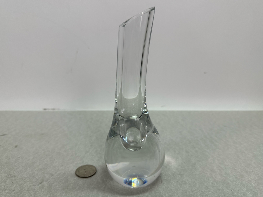 Vintage Baccarat France Crystal Bud Vase 7'H [Photo 4]