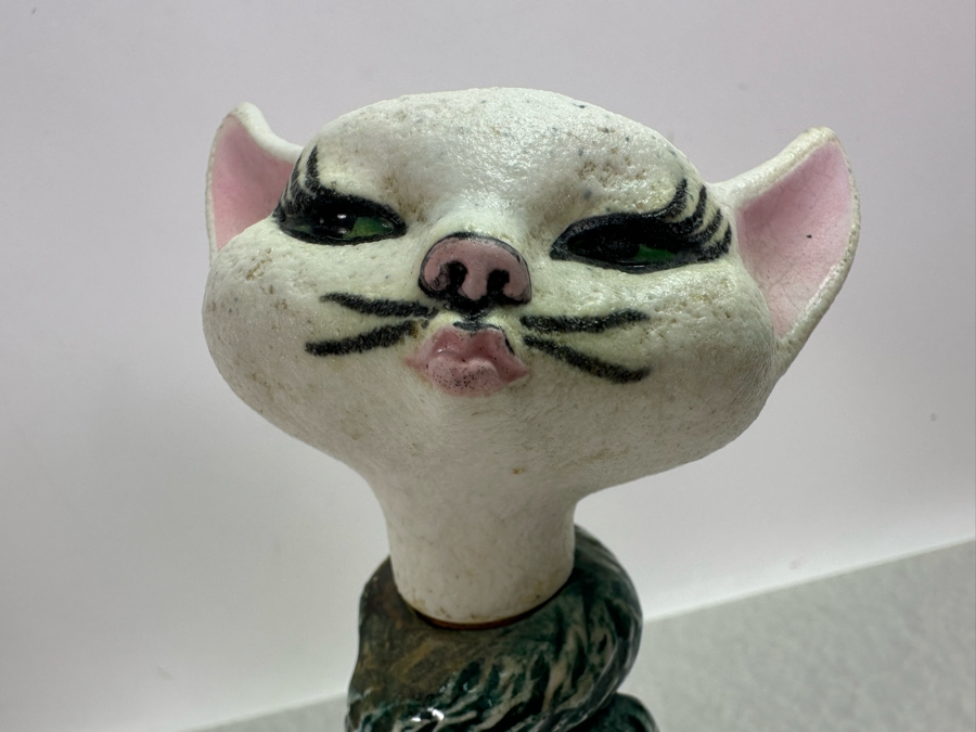 Vintage MCM popular cat decanter