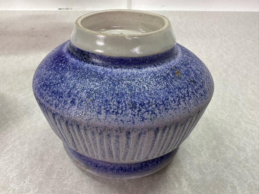 Vintage Artist Signed Studio Pottery Pitchers, Vases And Boxes Largest Pitcher Is 7'H [Photo 12]