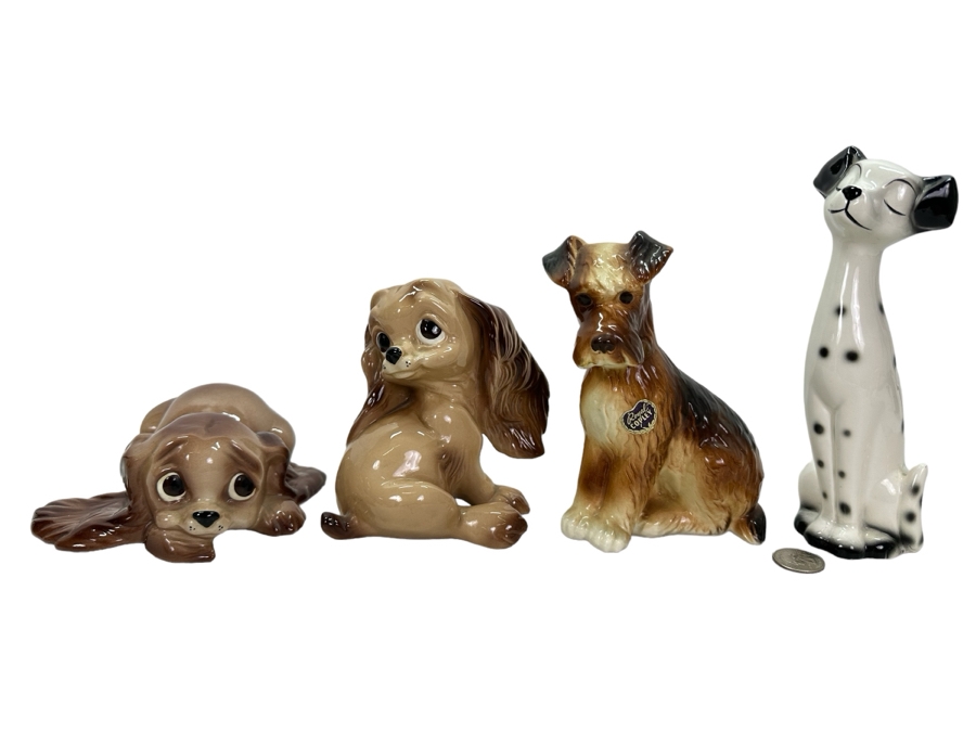 Four Vintage Animal Figurines: (2) Freeman-McFarlin, (1) Royal Copley & (1) Made In Japan 8'H [Photo 1]
