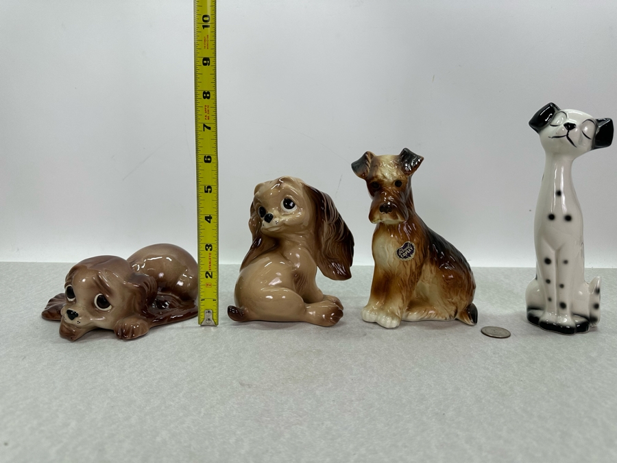 Four Vintage Animal Figurines: (2) Freeman-McFarlin, (1) Royal Copley & (1) Made In Japan 8'H [Photo 10]